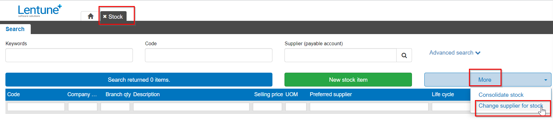 Stock Preferred Supplier 10757-1