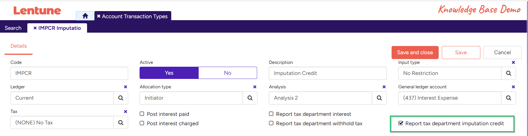 create account transaction type-3-impcr-report.png